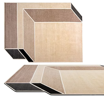 Modern Minimalist Carpet Bedroom Carpet Living Room Carpet Abstract Carpet 3d model