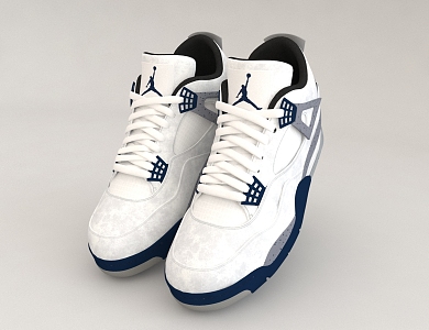 AJ Basketball Shoes 3d model