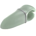 Light Green Handheld Massager With Small Bumps And Ergonomic Design For Care