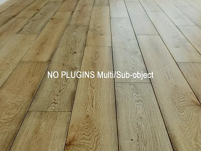 Wooden Floor Planks With Natural Oak Texture And Smooth Surface Design 3d model