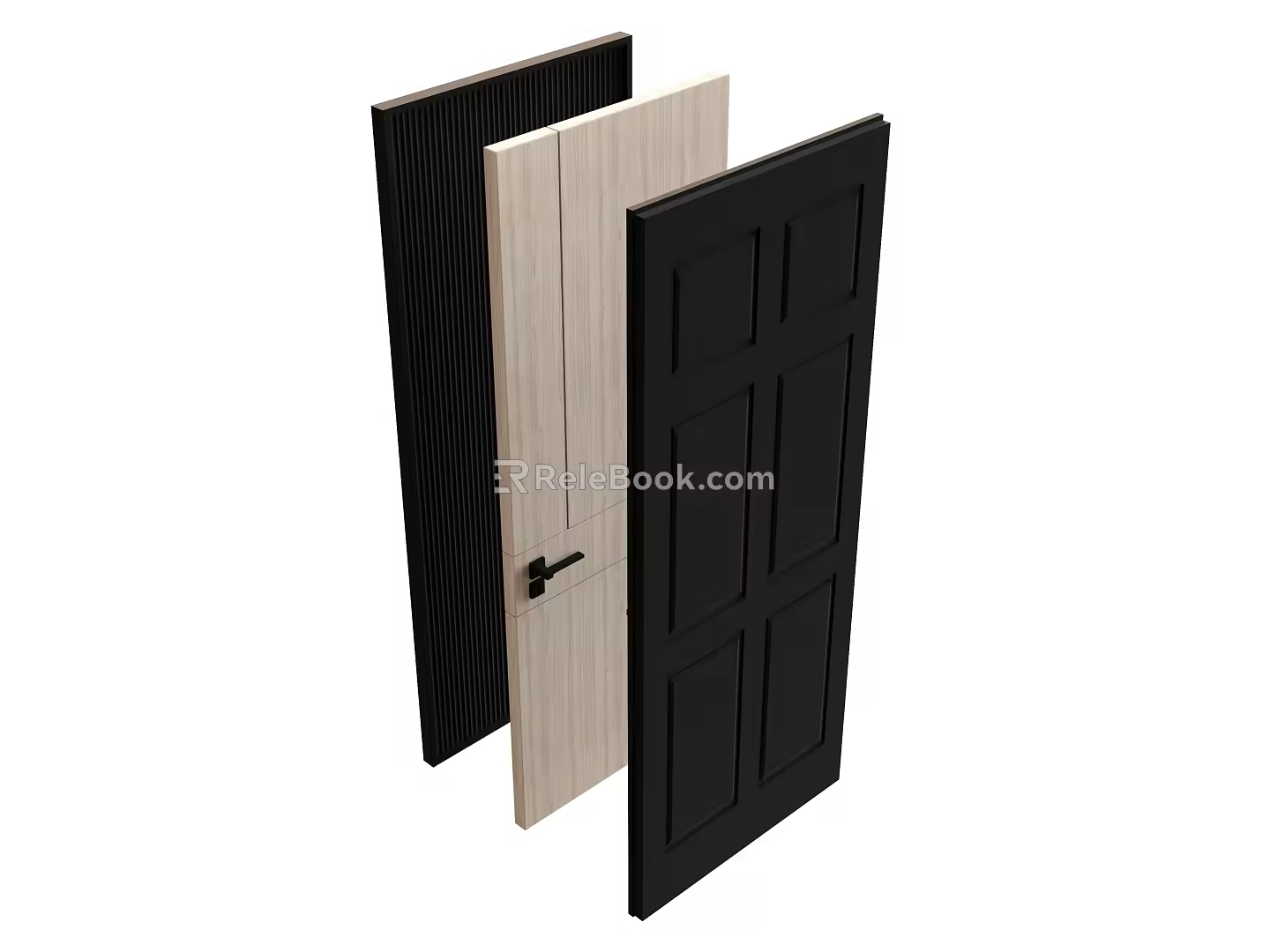 Single door handle 3d model