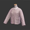 Cozy Light Beige Knitted Cardigan with Front Pockets and Button Closure for Casual Wear