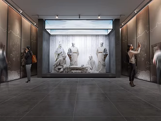 Modern Hall of Fame 3d model