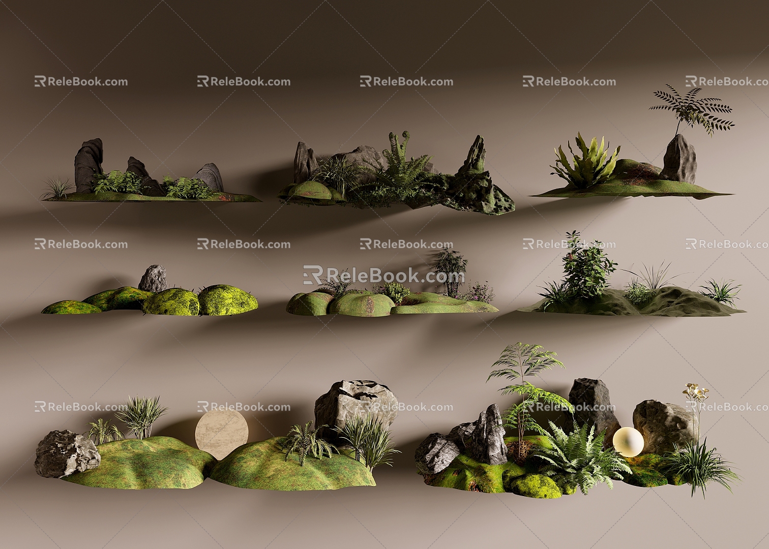 plant moss 3d model