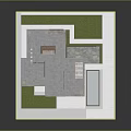 Modern Multi Level Building With Flat Roof Terrace Balcony Lawn And Stone Steps