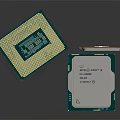 Electronic Living Essentials Intel Core i7 CPU Processor Chips With Silver Surface Design 3d model