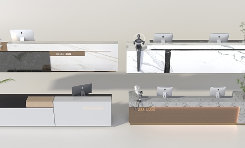 Reception desk 3d model