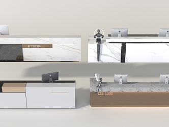 Reception desk 3d model