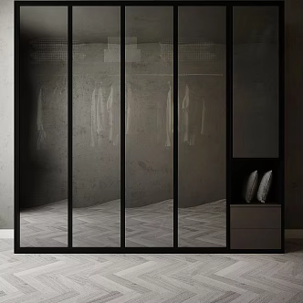 Modern wardrobe 3d model