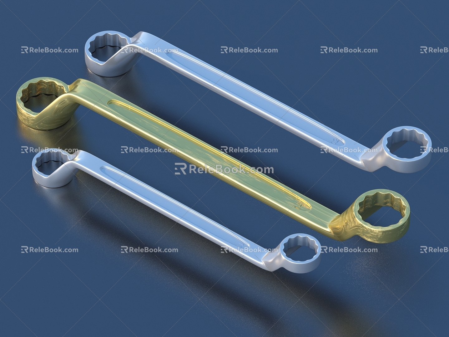 Wrench Double End Wrench Hardware Tools model