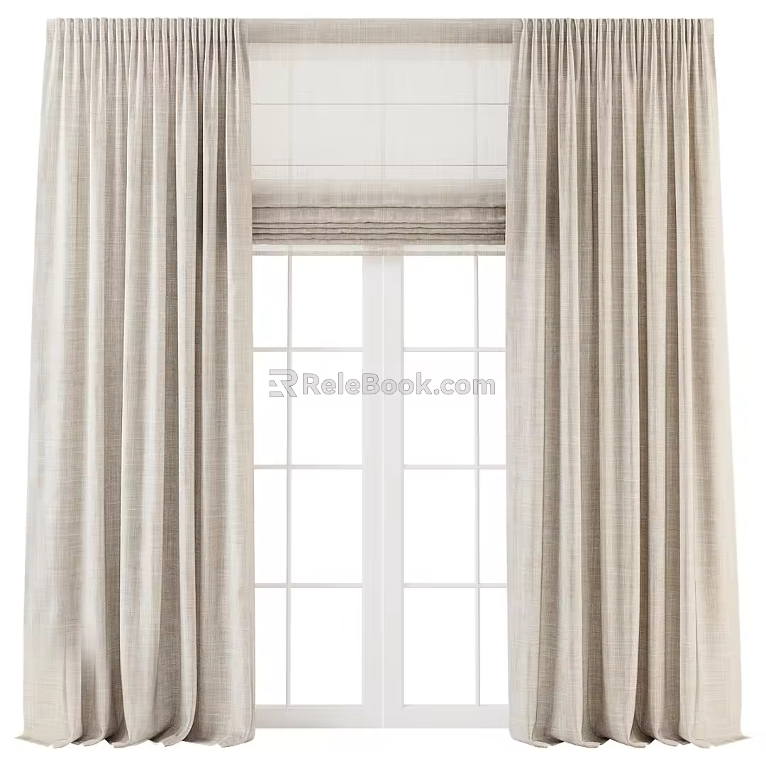 Modern Curtains 3d model