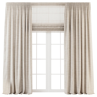 Modern Curtains 3d model