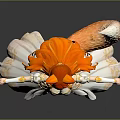 Anime Character Model Featuring Fox Ears Long Red Hair Fox Tail And White Outfit