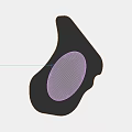 Contemporary Irregular Shaped Decorative Mirror for Modern Home Interiors with Oval Reflective Surface