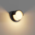 Modern Round Outdoor Wall Light With Warm Illumination For Garden Spaces
