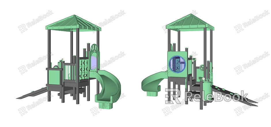 Modern play equipment children's activity field model