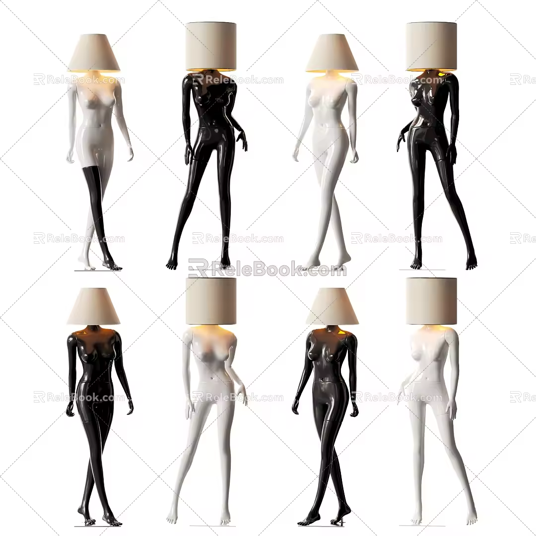Body Art Floor Lamp 3d model