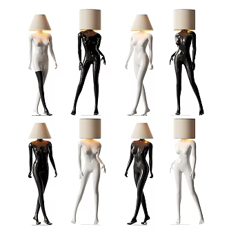 Body Art Floor Lamp 3d model