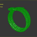 Silver Snake Shaped Bracelet With Scaly Texture And Metallic Design For Fashion