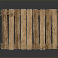 Rustic Wooden Slat Table With Sturdy Metal Frame For Home Furniture