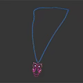 Unique Owl Shaped Pendant Necklace Featuring Colorful Gemstones And Gold Chain