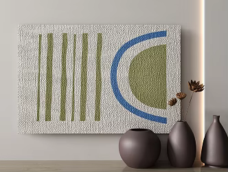 modern square carpet 3d model