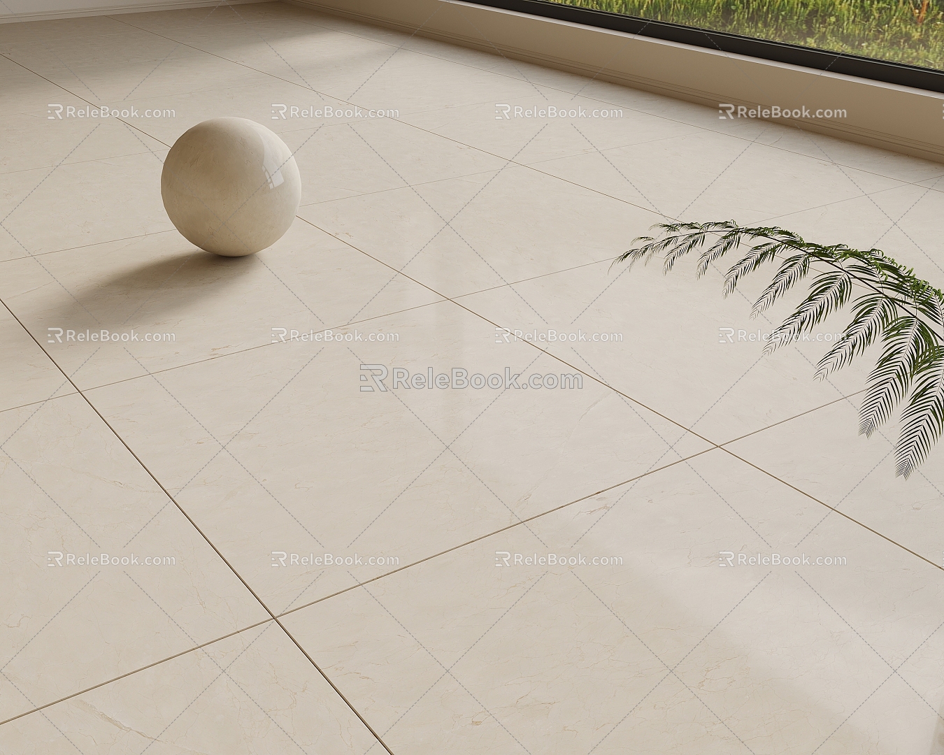 Modern floor tile 3d model