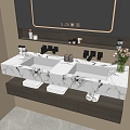 Modern Bathroom Cabinet Bathroom Basin Bathroom Ornaments 3d model