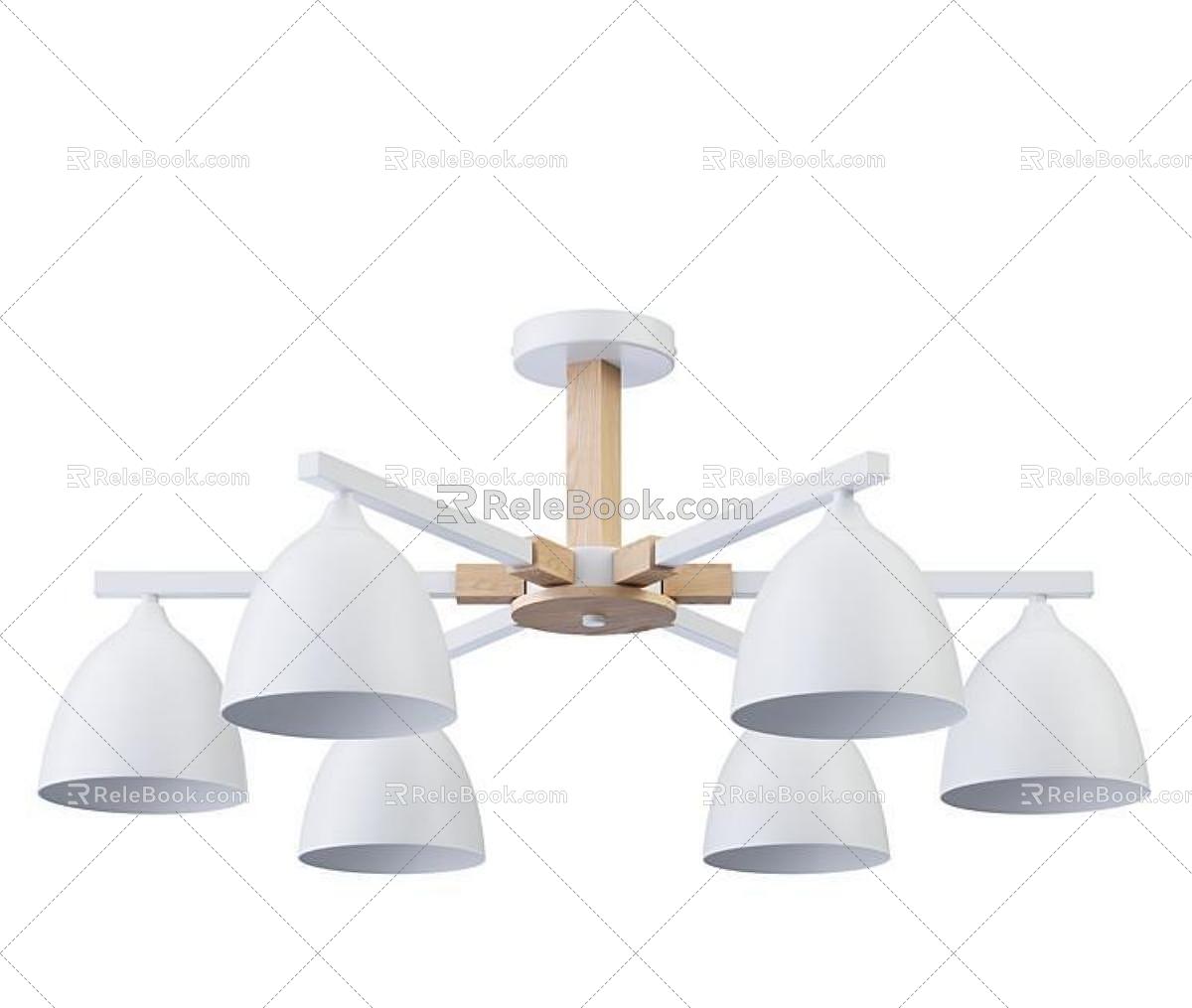 Light Luxury Living Room Dining Room Chandelier 3d model