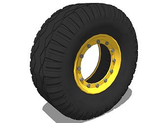 Modern tires car tires 3d model