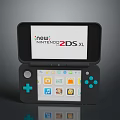 New Nintendo 2DS XL Handheld Gaming Console With Open Design And Colorful App Icons