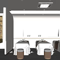 Modern Beauty Hair Salon Interior With Styling Chairs Mirrors And Product Display Shelves