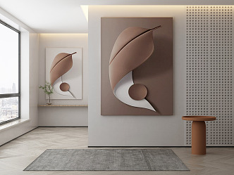 modern decorative painting 3d model