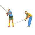 Modern hand-painted style fashion multiplayer 3d model