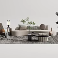 Modern Sofa Coffee Table Combination Sofa Coffee Table 3d model