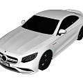 White Luxury Sports Coupe With Sleek Design And Black Alloy Wheels