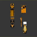 Modern Industrial Construction Machinery With Concrete Mixer Truck Excavator Loader And Dump Truck