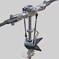 twin-rotor helicopter main rotor 3d model