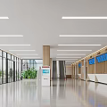 Modern Hospital Outpatient Clinic With Waiting Area And Registration Windows