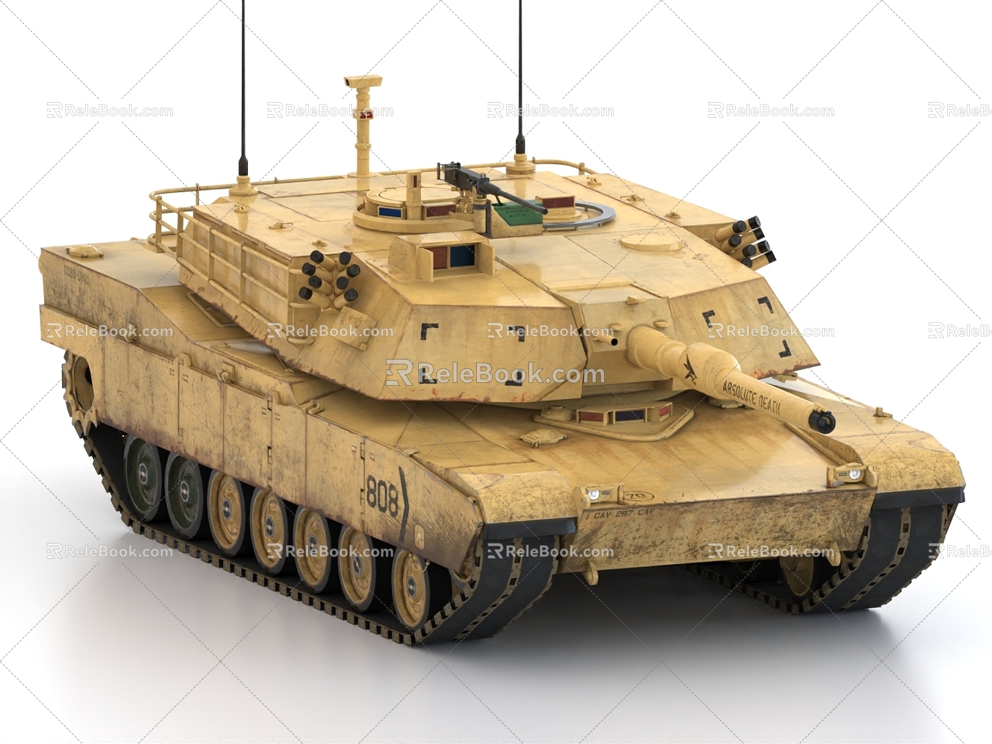 M1 Main Battle Tank Abrams American Tank 3d model