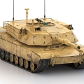 M1 Main Battle Tank Abrams American Tank 3d model