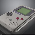 Nintendo Game Boy Portable Electronic Console With White Cross Directional Pad Red Buttons Green Screen