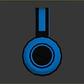 Stylish Over Ear Headphones With Blue And Black Modern Design For Electronics
