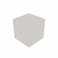 Circular White Textured Component with Soft Fabric Surface and Decorative Design