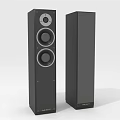 Black Floor Standing Tower Speakers With Modern Design And High Audio Quality