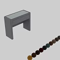 Modern Minimalist Dressing Tables In Multiple Colors With Drawer Storage Design