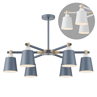Nordic Simple Chandelier 3d model