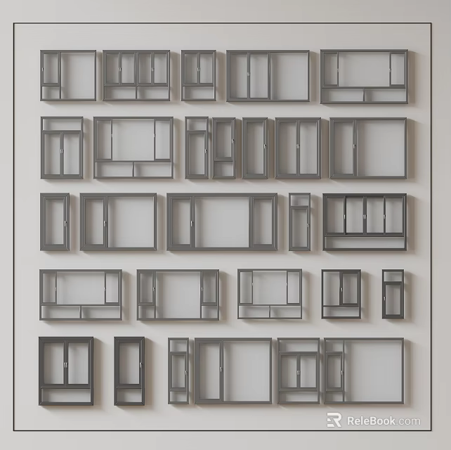 Casement Windows With Various Design Options And Frame Styles For Modern Home Use 3d model 