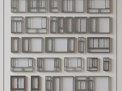 Casement Windows With Various Design Options And Frame Styles For Modern Home Use 3d model