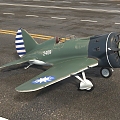 I16 Fighter I16 Bomber World War II Aircraft 3d model